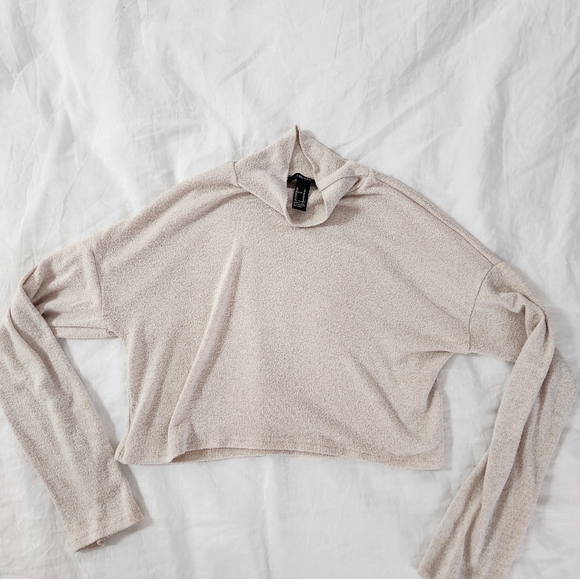 Long sleeve mini turtle neck crop Forever 21 size M - Picture 2 of 4